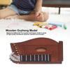 Guzheng Model Wooden Miniature Guzheng Musical Instrument Model Display for Home Decor