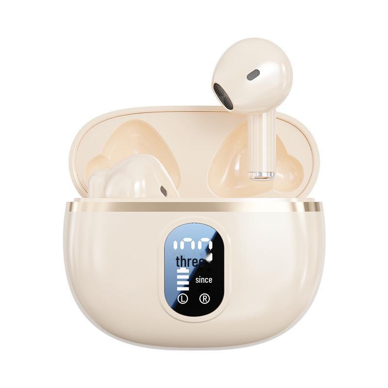 

Беспроводная Bluetooth-гарнитура с полувставными наушниками и цифровым дисплеем — универсальная для Apple и Android, идеально подходит для бега и занятий спортом.