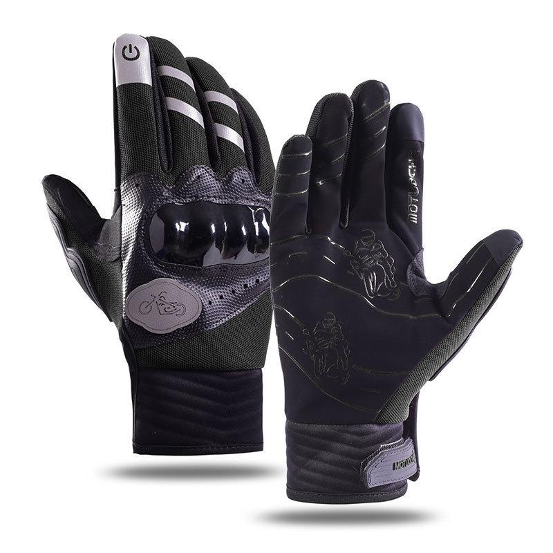 Cycling Gloves Four Seasons Men's Outdoor Sports Motorcycle Case Touch Screen Off Road Palm Protection Shock Absorbing and Anti Slip Gloves
