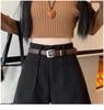 2024 Autumn/Winter High-Waisted Tweed Wide-Leg Shorts: Stylish, Slimming A-line Boot Shorts for Women.