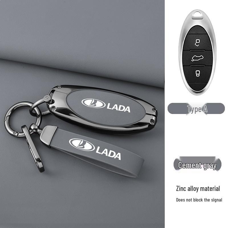 Lada X-Cross 5 Premium Metal Key Case - Full Coverage Protective Shell for Men