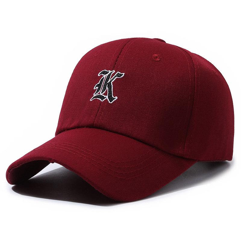 Embroidery Baseball Alphabet Cap Trendy Casual Hat Adjustable Sun Protection