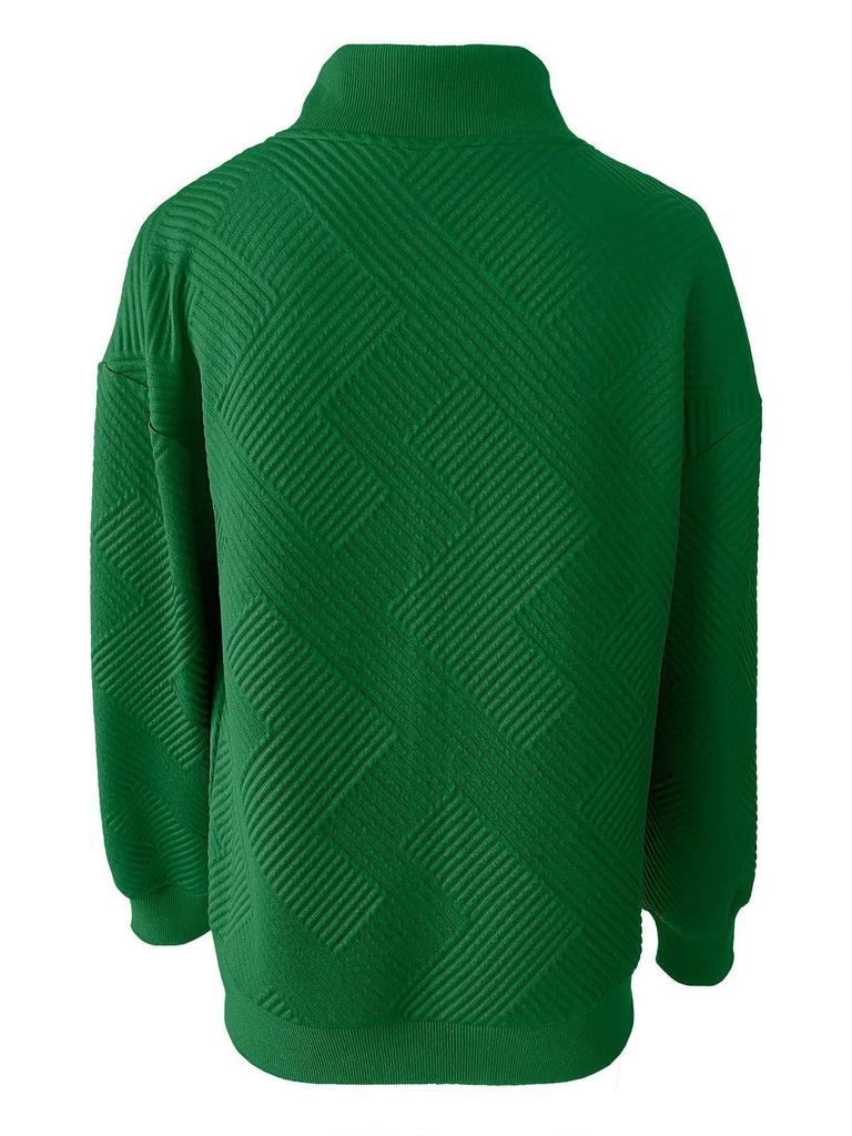 2025 Damen Frühling/Herbst Gestrickter Langarm-Cardigan mit Reißverschluss-Detail und einfarbigem Design.