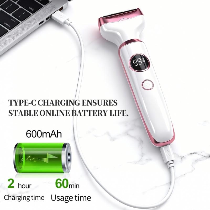 Rechargeable Body Hair Shaver Multifunctional Electric Hair Removal Device Arm Leg Face Shaving Tool For Smooth Shaving