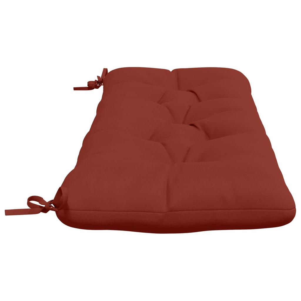 Bench Cushion VIANEN 100percent Polyester Red 110 x 40 x 12 cm