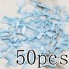 (50 Pcs) 4*4cm Colourful Ribbon Bows Small Size Polyester Satin Ribbon Bow Flower DIY Craft Decoration