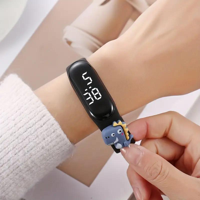 3D Dinosaur Silicone Watch for Kids - Cute & Electronic, Ideal for Boys and Girls