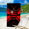 Beach Towel with Clube de Regatas do Flamengo Pattern - soft,absorbent,machine washable Lightweight&Modern,swimming,Travel Essentials