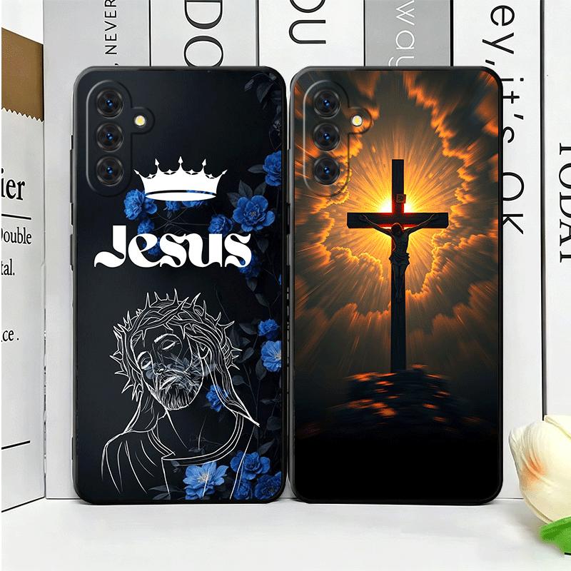God Jesus Pray Cross Bible Soft Phone Case for Samsung A17 A37 A57 A16 A26 A36 A56 A15 A25 A35 A55 A14 A24 A34 A54 A13 A23 A33 A
