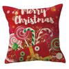 Red Pattern For Festive Occasions Throw Pillow Cover With Short Plush Print For Living Room Sofa Decoration Cushion Cover