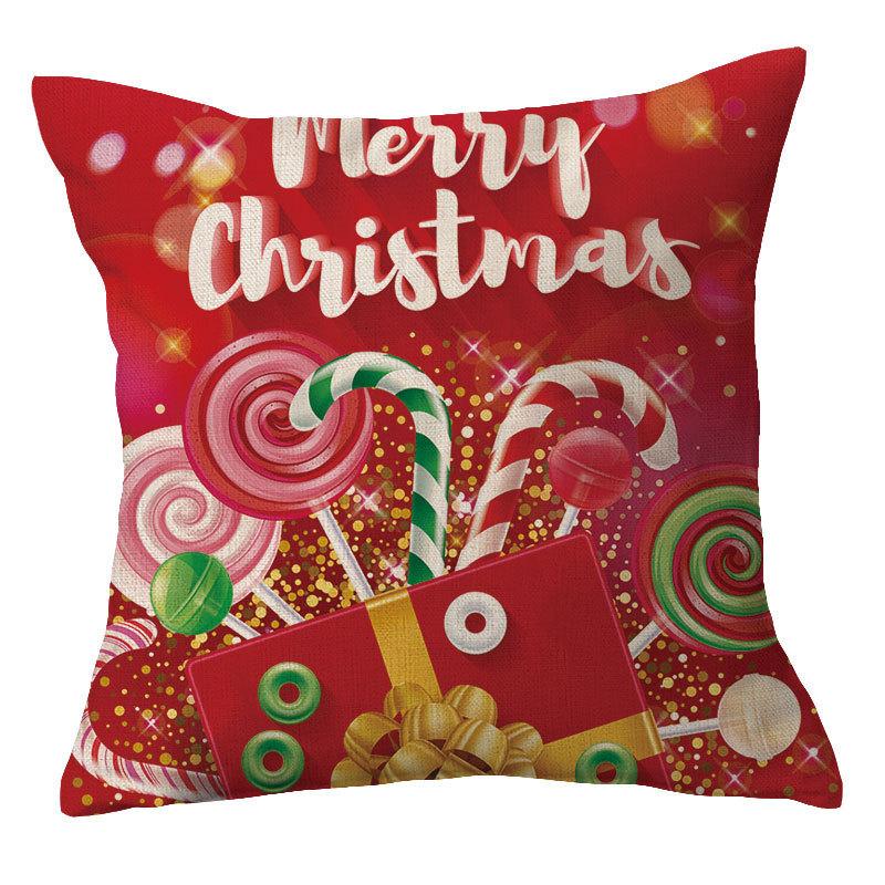 Red Pattern For Festive Occasions Throw Pillow Cover With Short Plush Print For Living Room Sofa Decoration Cushion Cover