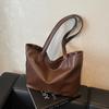 Casual Shoulder Bag Female Original Work Class Commuting Soft Leather Bag Large Capacity Simple Tote Big Bag