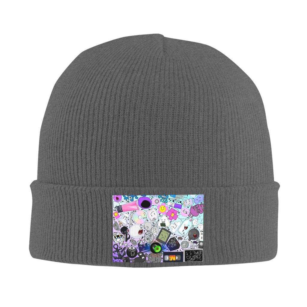 BFDI All Characters Warm Knitted Cap Winter Knit Bonnet Hat Skullies Beanies Hip Hop Caps for Unisex