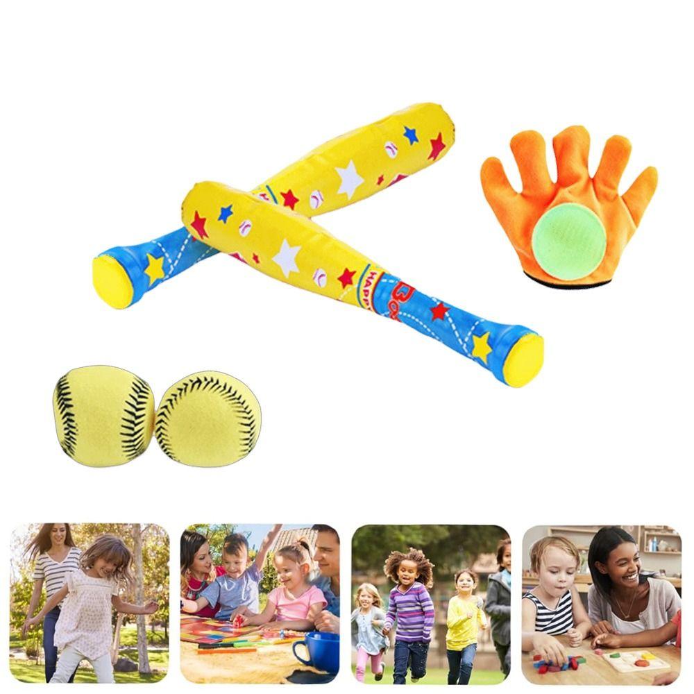 Creative Children's Baseball Toys Set Practice Sticky Ball Children Sports Toys Training Baseball Colorful