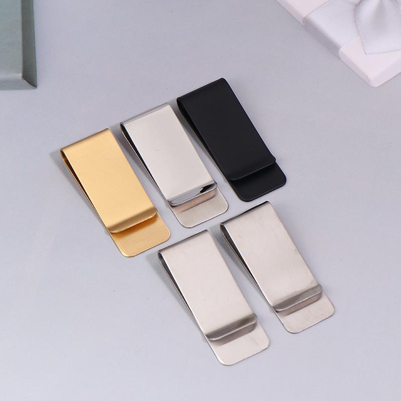 5 Piezas Clip de Dinero Metálico Delgado Simple Portátil Multifuncional Clips para Tarjetas de Visita Billetera para Hombre Soporte para Tarjetas de Visita Cartera Pinza para Efectivo