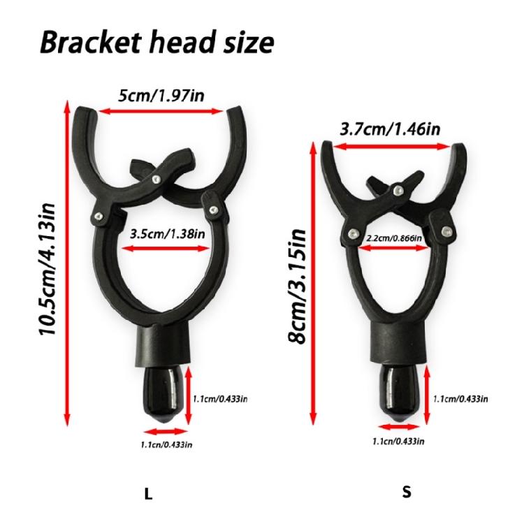Portable Grippers Rest Stand Fishing Rod Support Head Fishing Rod Grip Grippers Pods Stand Poles Support Stand Grip