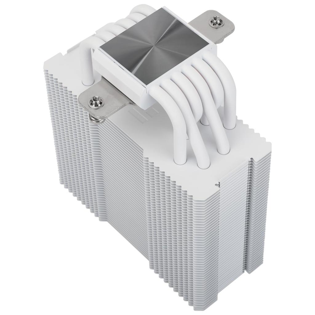Thermalright Burst Assassin 120 Vision White Side-Flow Single Tower Heatsink CPU Cooler with 2.4-inch LCD Panel, 6 x 6mm Heat Pipes, Authorized