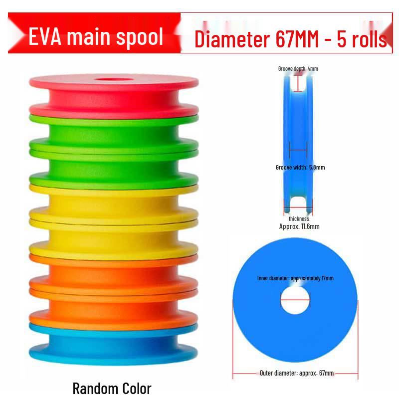 Large Foam Winding Reel & Fishing Line Spooler Set for Big Fish