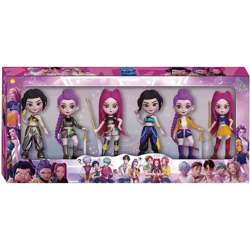 2026NEW Kpop Devil Hunter Rumi Zoe Mira Anime Polyvinyl Chloride Character Collection Desktop Trinkets Childrens New Year Gift