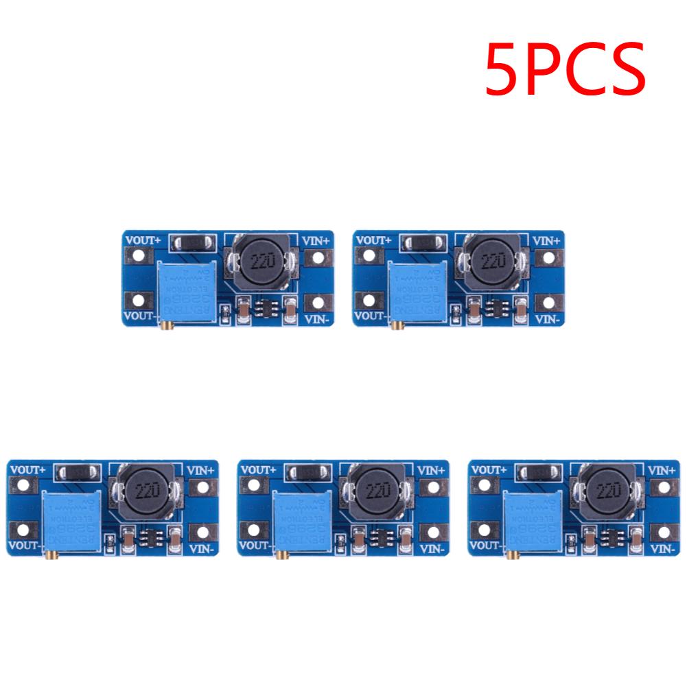 2-20pcs MT3608 Adjustable Boost Module DC-DC Step Up Converter Module 2A Max 2V-24V To 5V 9V 12V 28V Booster Power Supply Board