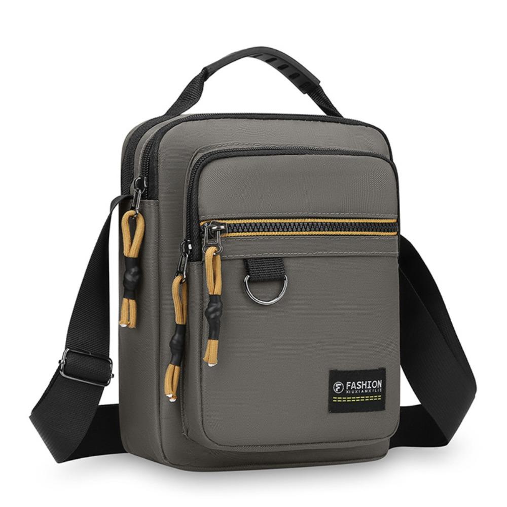 Men's Crossbody Bag Nylon Cloth Shoulder Bag Casual Simple Large Capacity Square Bag Versatile For Daily Commuting Lightweight