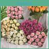 Rose Artificial Flower Bouquet For Wedding Home Decor With Silk Material And Elegant Design