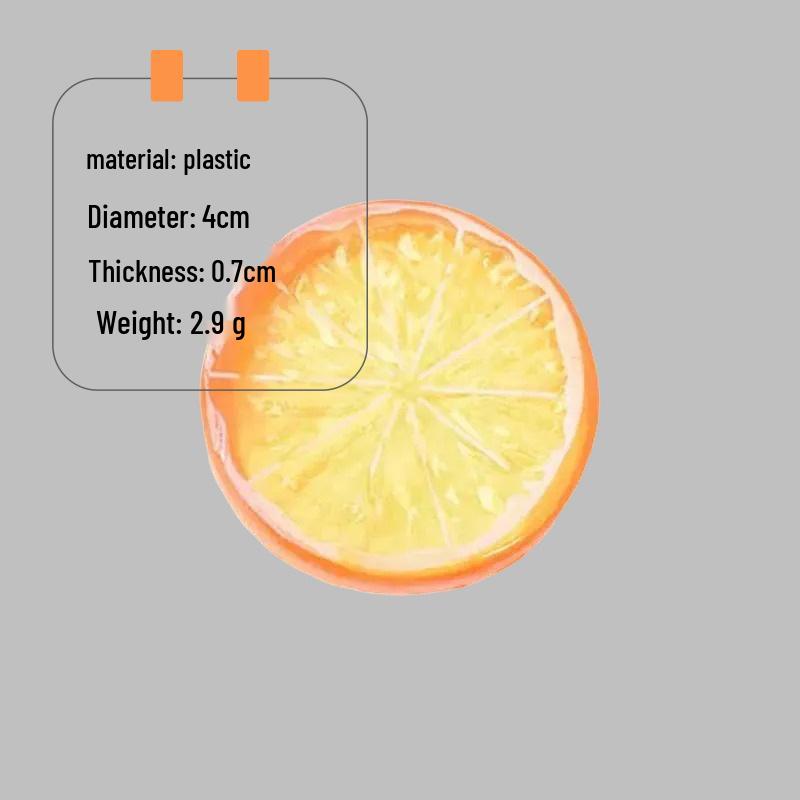 Lemon Slice Simulation Fake Fruit Model for Photography and Home Decoration