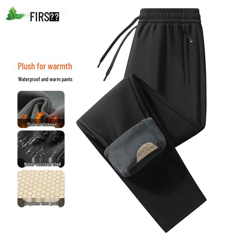 

FIRS Men s Winter Fleece-lined Straight Leg Casual Pants 2XL