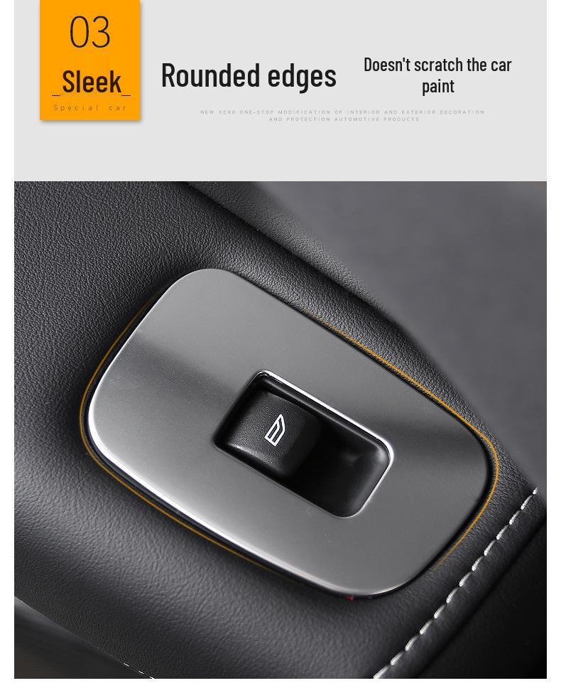 Volvo XC60 (2018-2025) Stainless Steel Interior Trim: Center Console & Speaker Decoration Frame