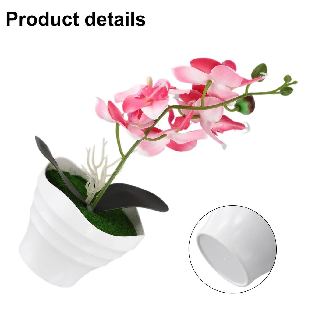 Künstliche Bonsai-Orchideenblüten Künstliche Blume 1 Stück ABS 27 cm Höhe Künstliche Phalaenopsis Heimdeko Blumendekoration