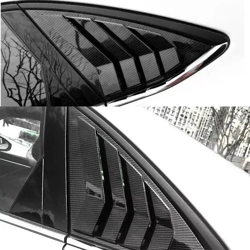 For Volkswagen Jetta MK7 - ABS Plastic Rear Window Quarter Louver Scoop Cover Side Vent Trim Car Adhesive Accessories