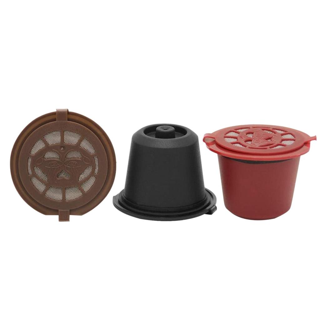 3 Stück Nachfüllbare Wiederverwendbare Espresso-Kapsel für Nespresso Kaffeemaschine Wiederverwendbare Kapsel Nachfüllen Leere Kapsel