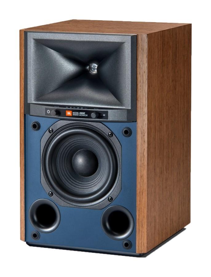 JBL 4305P Valnøtt Aktive monitorer 2 x 150 W, DAC, strømming, MQA, BT, AirPlay + STATIV GRATIS, JBL by HARMAN
