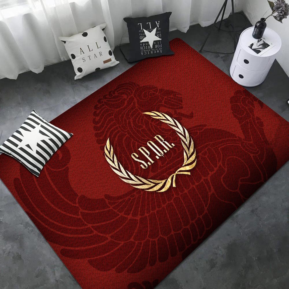Roman SPQR Printed Floor Mat Rectangle Anti-slip Home Soft Badmat Front Door Indoor Outdoor Mat Modern Home Decor