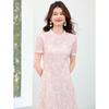 26 year new summer high-end style improved cheongsam Chinese style short sleeved skirt A-line skirt elegant dress skirt