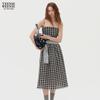Teenie Weenie Women's 2026 Summer Plaid A-Line Long Dress