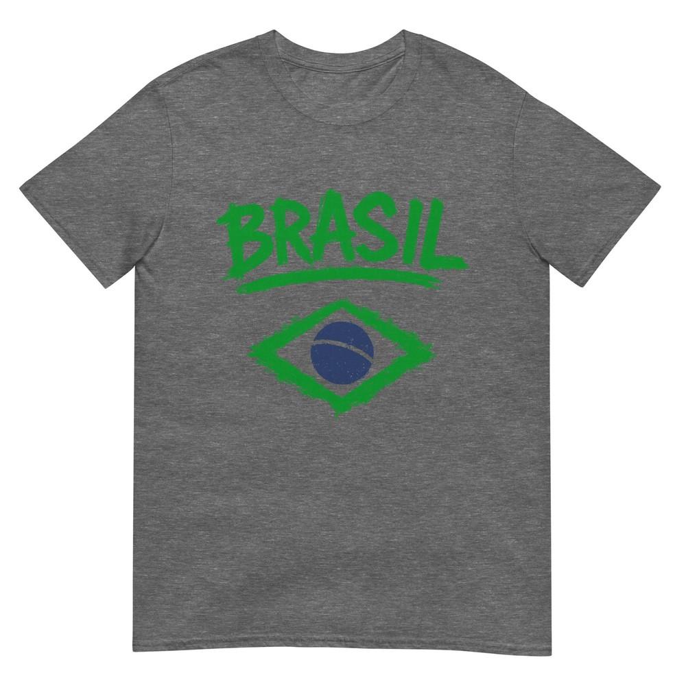 Brasil With Brazilian Flag Unisex Unisex Kids Yellow Brazil Tshirt