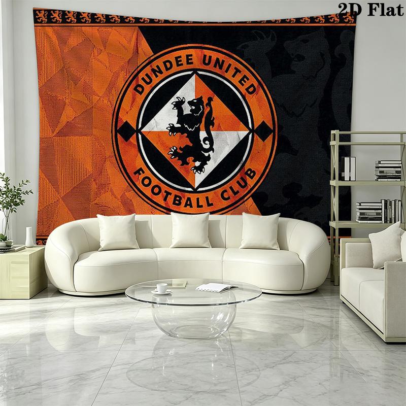 Dundee United FC Wall Tapestry Aesthetic Wall Hanging Printed Fabric Blanket Decorative Tapestries for Bedroom Living Room Home Decor