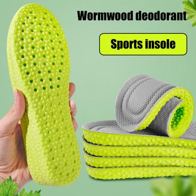 Semelles Orthopédiques de Sport Semelles pour Fasciite Plantaire Semelles Déodorantes Respirantes à l'Armoise pour Hommes Femmes Soulagement des Pieds