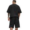 Men'S Color Casual Round Neck Short Sleeved Shorts Two-Piece Set