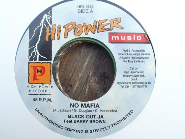 7inch Record BLACK OUT JA, BARRY BROWN - No Mafia HPS0129 2012 UK Reggae, Ska & Dub Used