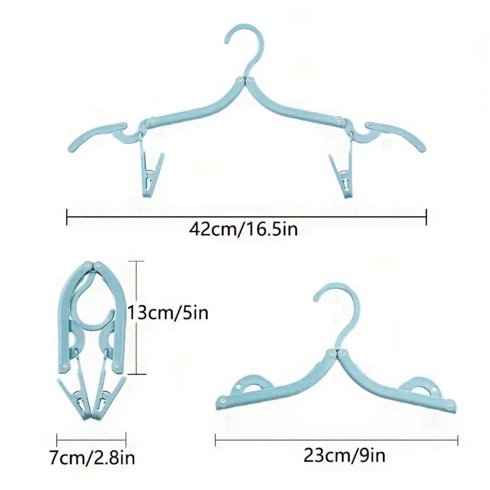 with Storage Bag Foldable Hanger Save Space Anti Slip Travel Drying Rack Load-Bearing Strong Ultra Light Clothes Rack