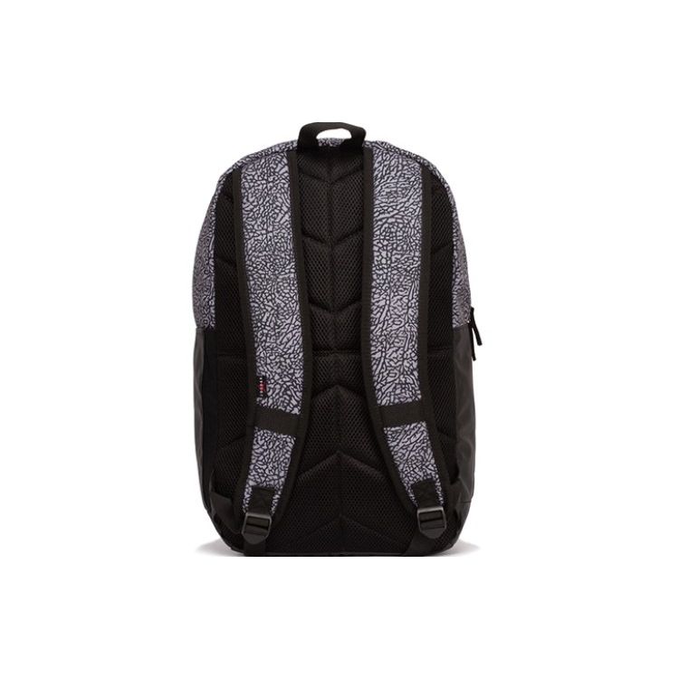 Jordan Jumpman Embroidered Multi-Pocket Polyester Backpack Unisex Backpack Black Cement 9A0408-K41