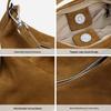 High-End Frosted Genuine Leather Cowhide Shoulder Bag - Women's Luxury Crossbody Tote Handbag
