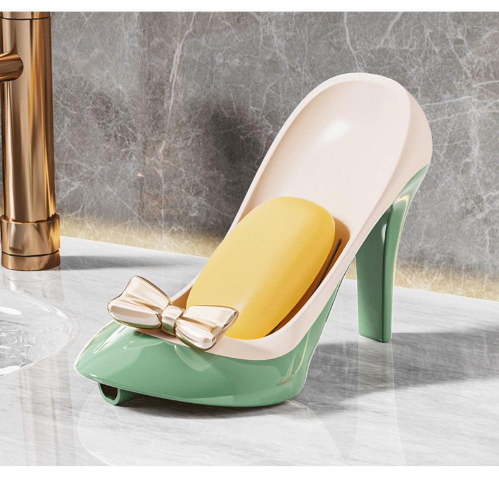 Anti-slip Bathroom Soap Container Plastic Soap Drain Box Creative Kitchen Sponge Storage Rack