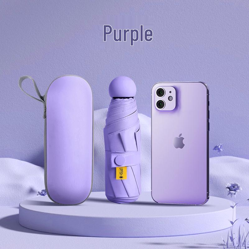 Women's Mini Pocket Folding Umbrella - High-End Sunscreen & Sunshade, Rain or Shine