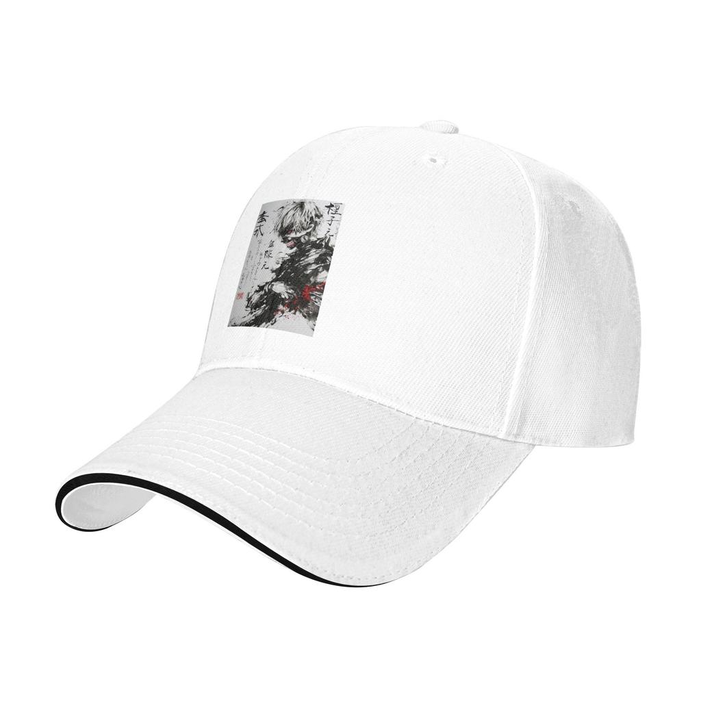 Anime Tokyo Ghoul Kaneki Ken Cap Casual Baseball Caps Adjustable Hat Hip Hop Summer Unisex Baseball Hats Customizable