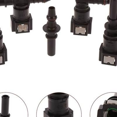 7,89 ID6 Auto Auto Kraftstoff Linie Bundy T Schlauch Koppler Nylon Motorrad Schlauch Koppler Quick Release Verbinden Stecker Auto Zubehör