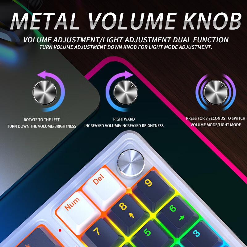 Y-FRUITFUL K78 Russian Wired Custom Mechanical Keyboard