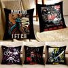 K-Kmfdm Cushion Cover Pillowcase Anti-Dustmite Living Room Sofa Decor Cushion Room